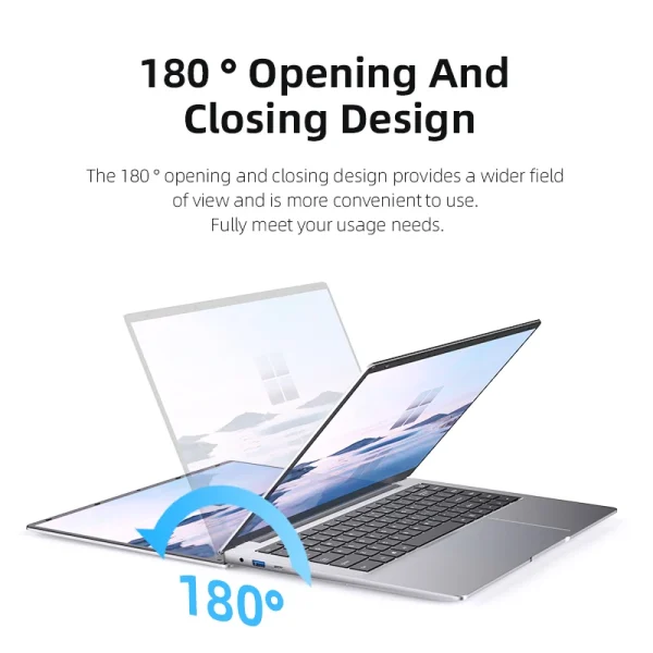 New Laptop Computer Windows 11 Pro Intel Atom A3950 2025 Notebook PC Gamer 12GB RAM 512GB 1TB SSD 1920*1080 Office Computer - Image 3
