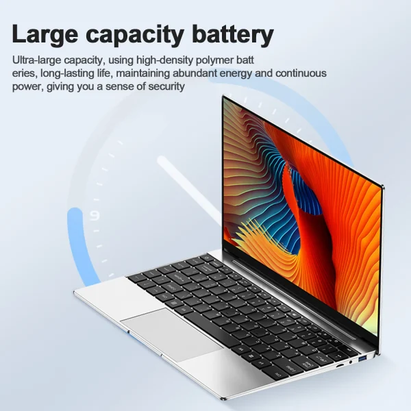 14.1" Ultra-Slim Laptop 16GB RAM 2TB SSD Intel CPU Windows 11 Pro FHD Anti-Glare Multilingual Office/Study PC - Image 2