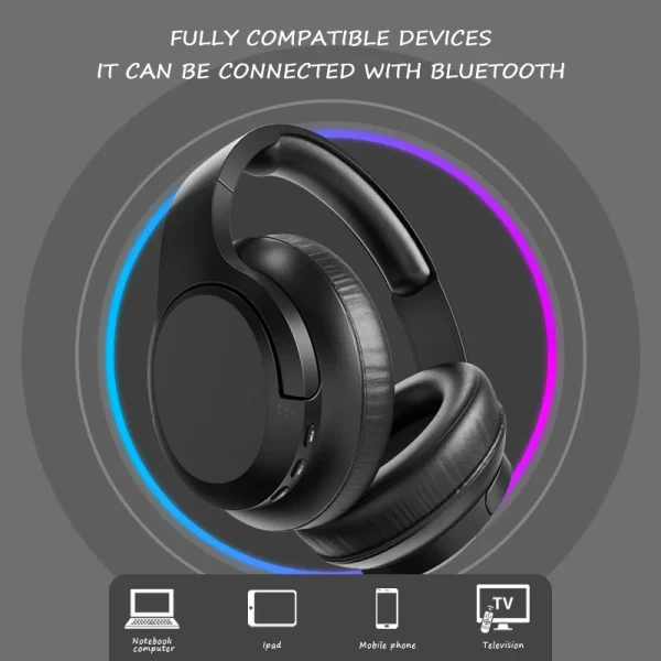 LDON L839 Bluetooth 5.3 Earphones Headphones Foldable Gaming Headset Sport Headphone with Mic Music Earbuds - Image 2