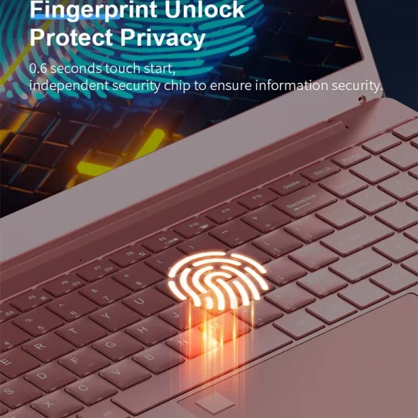 Stylish Pink 15.6" Laptop: Windows 10 Office Education Intel Celeron N5095, 16GB RAM, 1TB SSD, Dual WiFi, Narrow Bezels. - Image 4