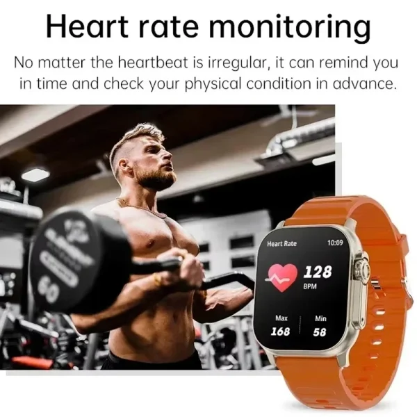 2025 Smart Watch Men 49mm Series 8 2.3 "AMOLED Screen NFC Compass Waterproof For Apple Watch IWO Ultra 8 Smartwatch - Image 4