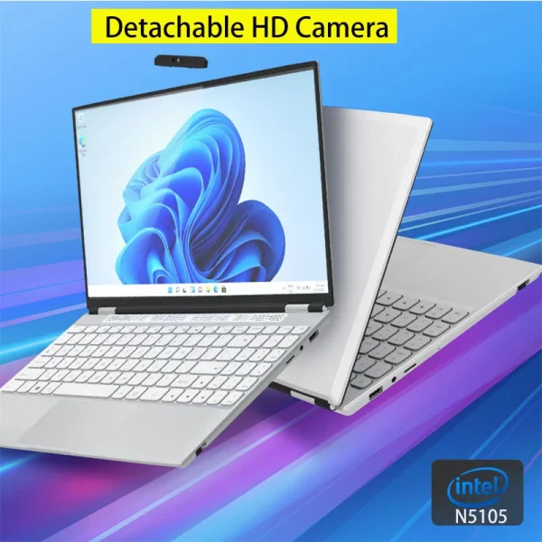 2022 15.6 inch N5105 11th Gen Quad Core School Laptop 16GB Ram 1TB M.2 SSD 512GB 256GB 128GB Windows 10 11 Metal Notebook - Image 2