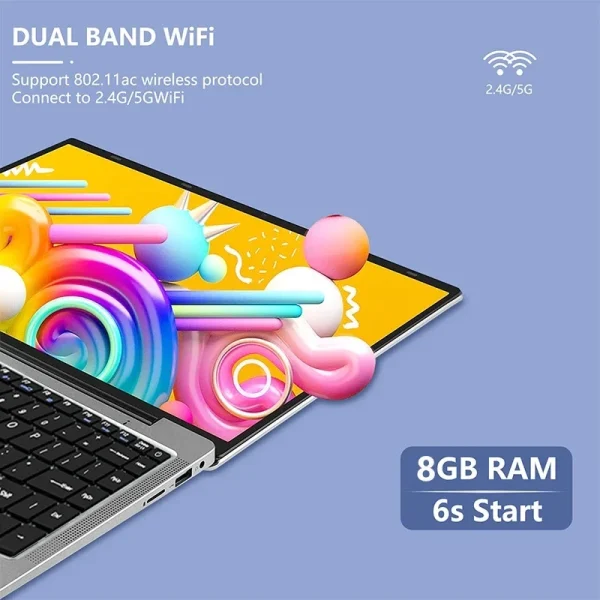 QMDZ N4000 14 Inch 128GB 256GB 512GB 1TB SSD Windows 11 Pro Inte Laptop Intel Portable Laptos Student Notebook Dual core Laptop - Image 5