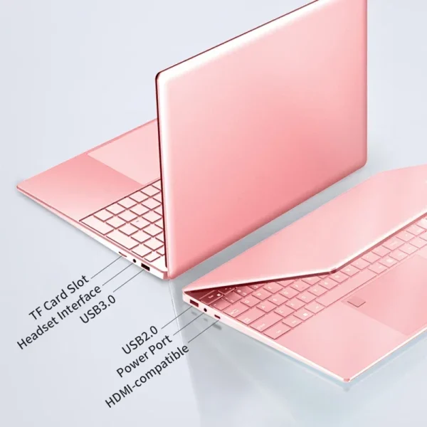 Stylish Pink 15.6" Laptop: Windows 10 Office Education Intel Celeron N5095, 16GB RAM, 1TB SSD, Dual WiFi, Narrow Bezels. - Image 2
