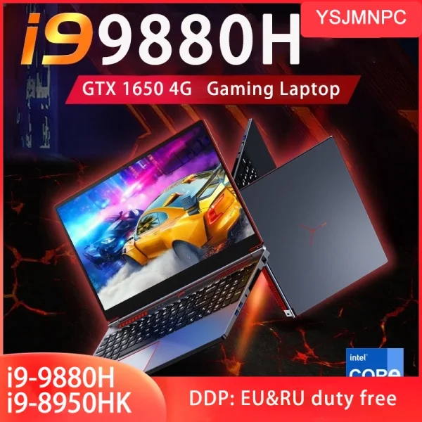 16.1 Inch Gaming Laptop Computer GTX1650 4G Intel Core i9-9880H i7-9750H windows11 RAM Max 64GB DDR4 2*M.2 NVME 2TB SSD Wi-Fi 5 - Image 4