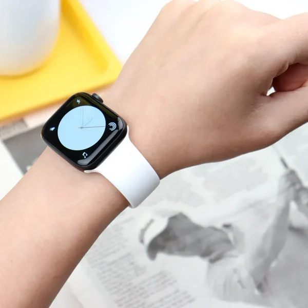 Silicone Band For Apple Watch strap 44mm 45mm 40mm 41mm 42-38mm 45 mm sport bracelet iwatch series 8 7 6 5 4 3 SE 9 Ultra 2 49mm - Image 2
