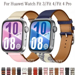 Leather Strap for Huaawei Watch Fit 4/3 Sports Bracelet High-end Replacement Wristband Huawei Watch Fit 4 pro band Accessories
