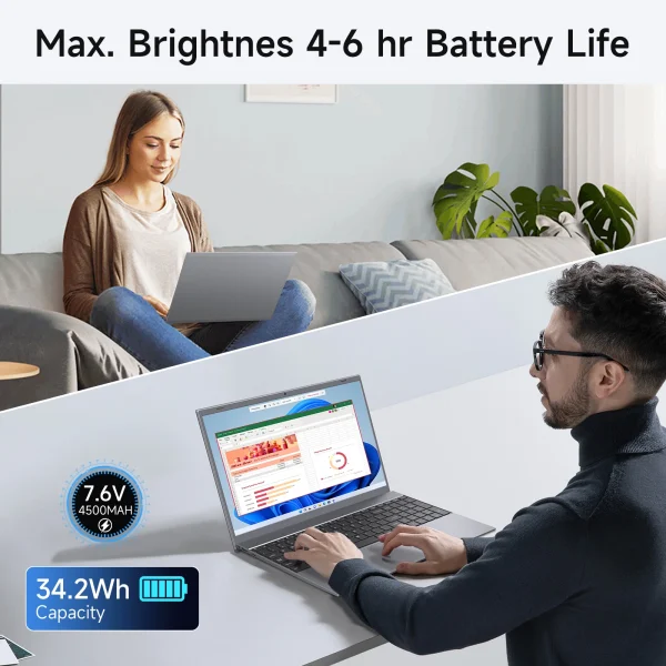 15.6 Inch Laptop J3710 8GB RAM 256GB SSD Windows 11 For Students And Business - Image 5